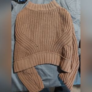 Small Cropped Mauve Sweater